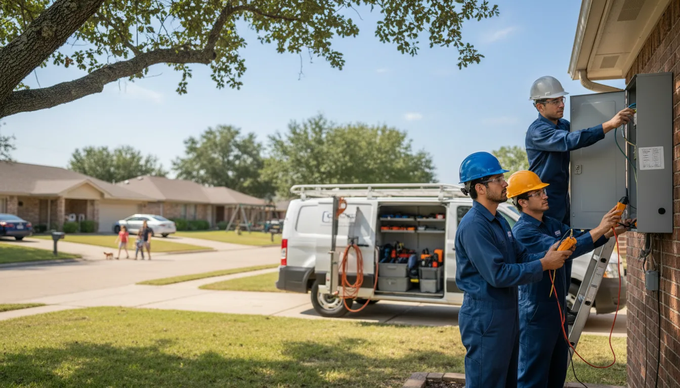 Certified electrician providing emergency electrical services in Edna, KS
